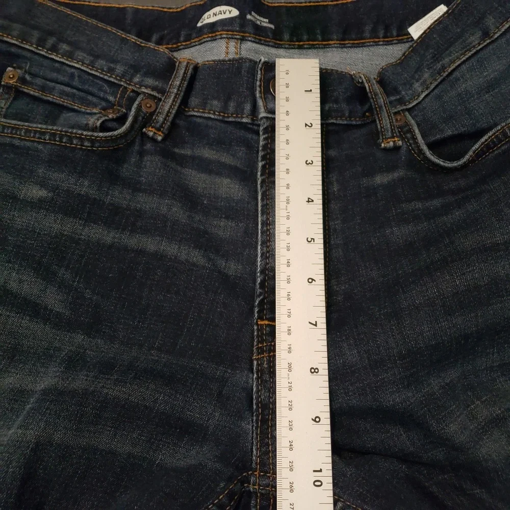 Old Navy‎ Straight Jeans Mens 32x32 Dark Wash Built-In Tough Denim